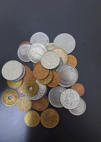 Toplam 38 parça 8 i Jeton diğerleri Farklı Tarihli Madeni para - Görsel 2