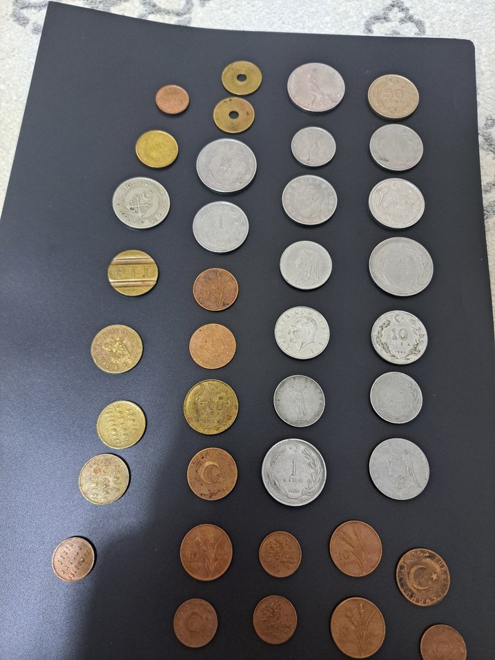 Toplam 38 parça 8 i Jeton diğerleri Farklı Tarihli Madeni para - Görsel 3