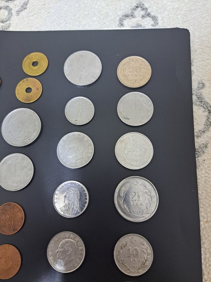 Toplam 38 parça 8 i Jeton diğerleri Farklı Tarihli Madeni para - Görsel 4