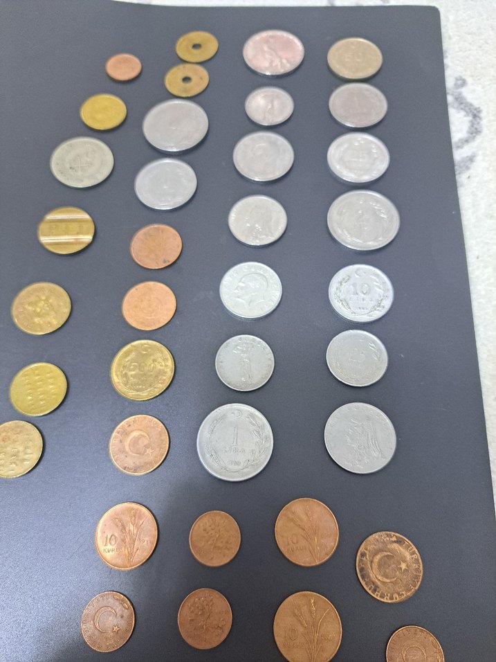 Toplam 38 parça 8 i Jeton diğerleri Farklı Tarihli Madeni para - Görsel 5