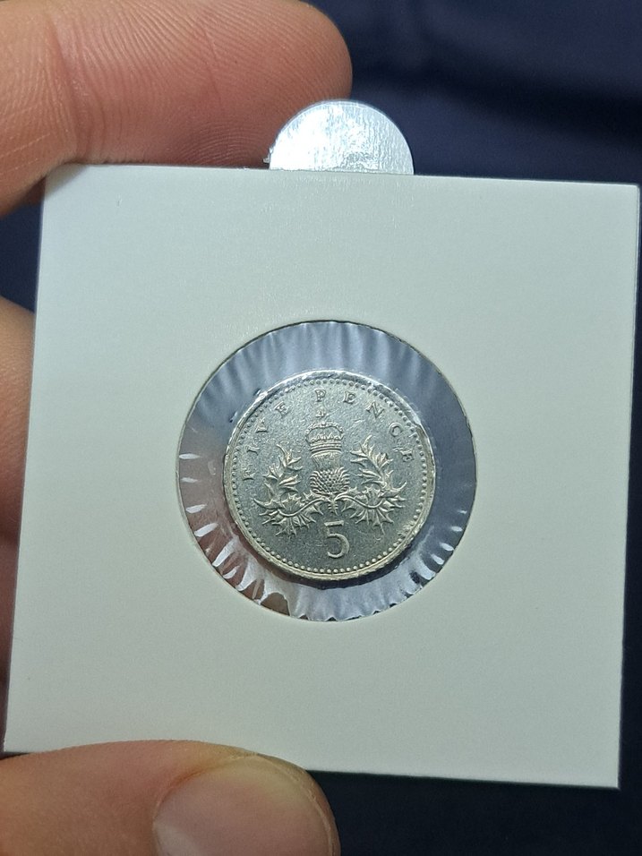 Elizabeth II Beş Peni Para Birleşik Krallık Kraliçe 2.Elizabeth - Görsel 2