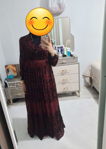 Diğer Bordo Uzun Kollu elbise