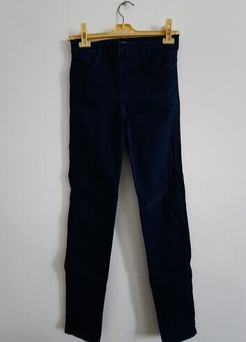 skinny fit keten pantolon 