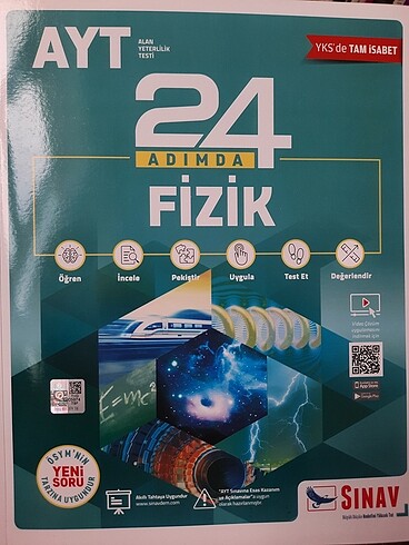 sınav yayınları 24 adımda ayt fizik