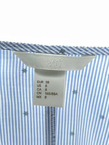 38 Beden mavi Renk H&M Kısa Elbise %70 İndirimli.