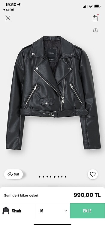 Pull and Bear Deri ceket