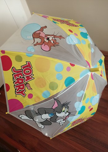 Retro Tarz Tom Jerry çocuk şemsiye - Görsel 2
