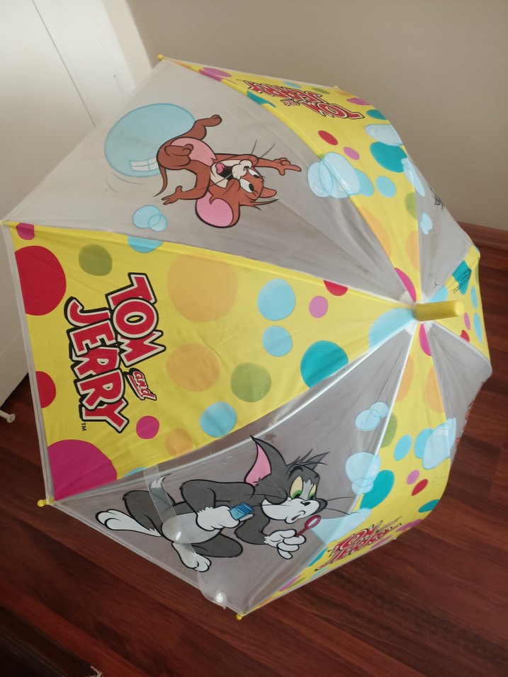 Retro Tarz Tom Jerry çocuk şemsiye - Görsel 2