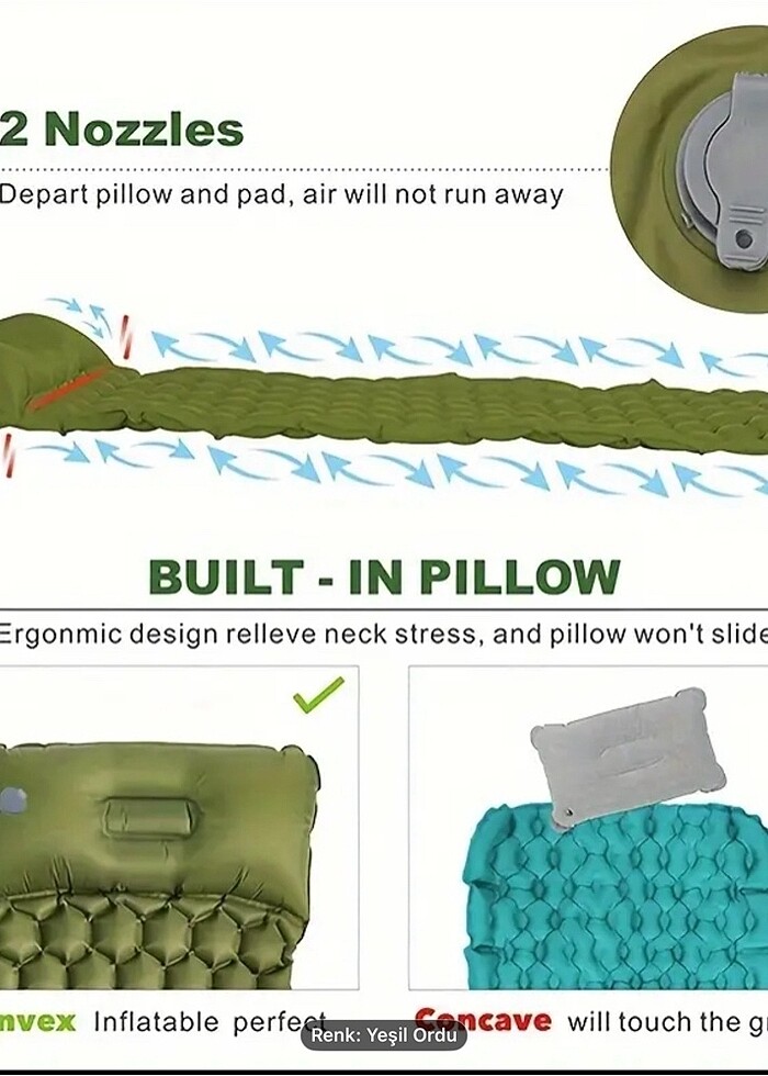 Şişme kamp yatağı - Görsel 3