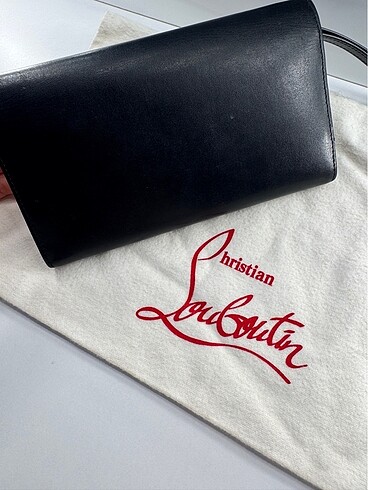 Christian Louboutin Siyah Zımbalı Büyük Cüzdan / Clutch - Görsel 7