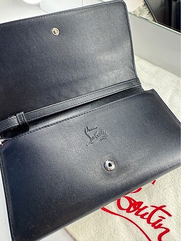 Christian Louboutin Siyah Zımbalı Büyük Cüzdan / Clutch - Görsel 10
