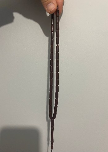 Kahverengi Ful Sistemli Kehribar Erkek Tesbih - Görsel 3