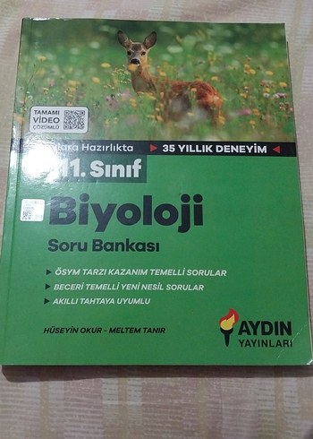 11. Sınıf Biyoloji Soru Bankası - Aydın Yayınları