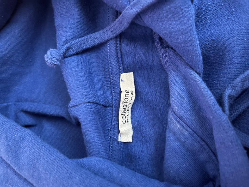 Kadın Mavi Kapüşonlu Sweatshirt - Görsel 2