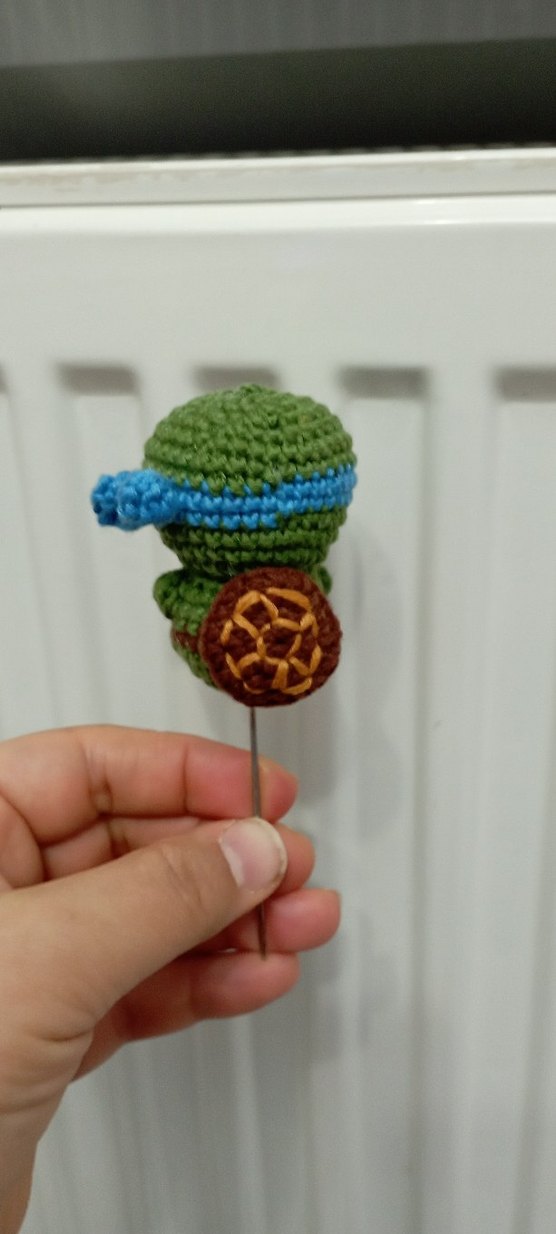 Renkli Amigurumi Ninja Kaplumbağa Peluş Oyuncak 4 adet - Görsel 2