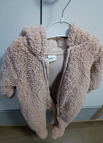 3-6 Ay Beden H&M kulaklı tüylü bebek tulum 