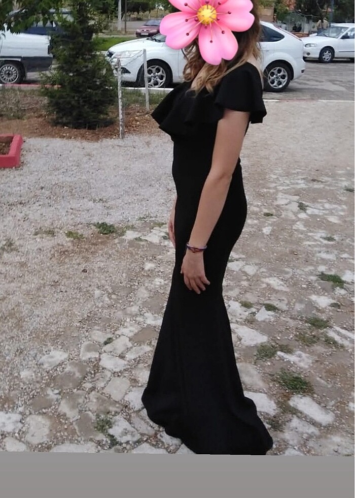 SİYAH BALIK ABİYE - Görsel 3