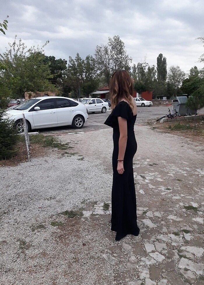 SİYAH BALIK ABİYE - Görsel 2