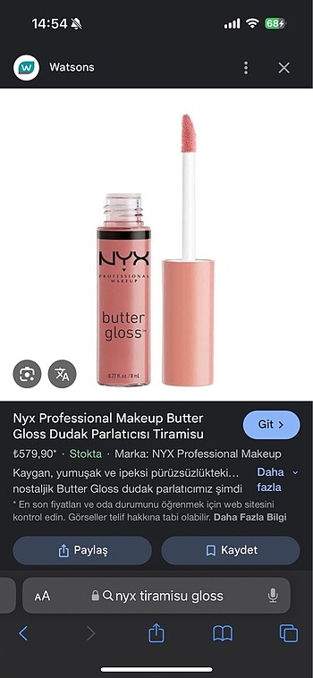 Nyx gloss