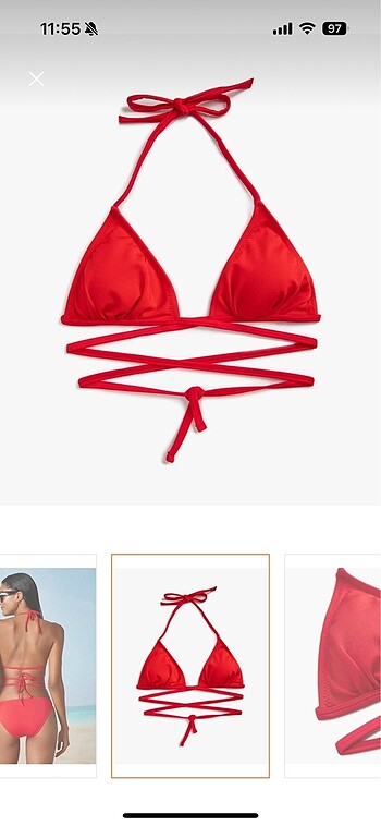 s Beden kırmızı Renk Bikini takımı