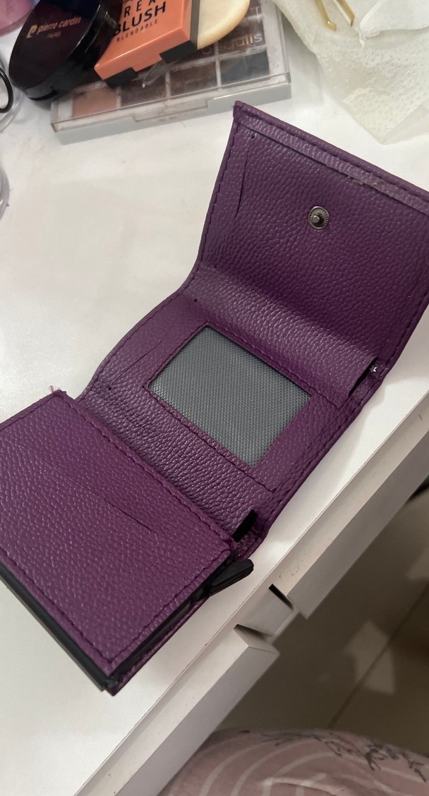 Mor Minimalist kadın Cüzdanı - Görsel 2