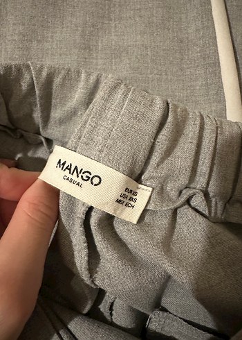 34 Beden gri Renk Mango Gri Kumaş Pantolon