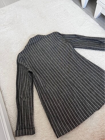 34 Beden gri Renk Blazer keten ceket