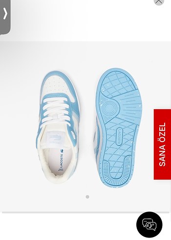 Lacoste Mavi Beyaz Kadın Spor Ayakkabı - Görsel 2