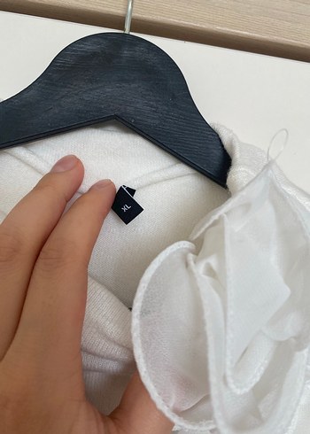 Beyaz Triko Bluz - Görsel 3