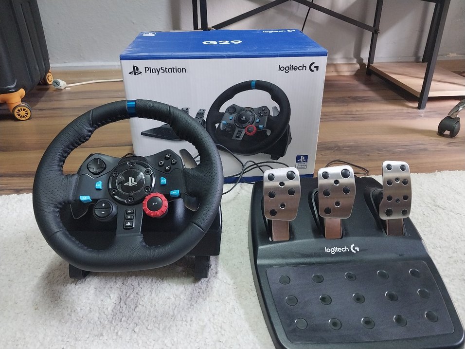 Logitech PlayStation Oyun Direksiyon Seti Mavi - Görsel 4