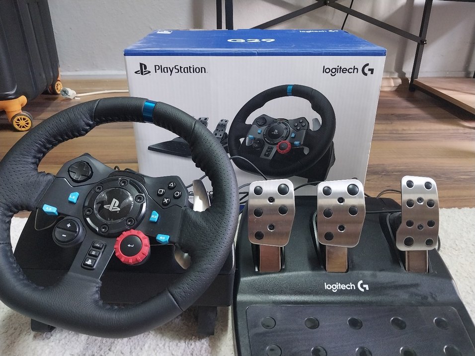 Logitech PlayStation Oyun Direksiyon Seti Mavi - Görsel 5