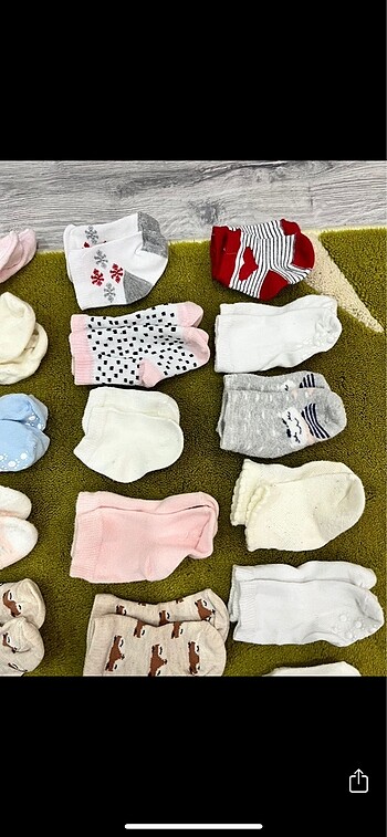 16 Beden çeşitli Renk Bebek çorap