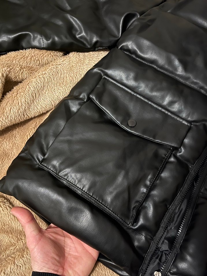 Erkek suni deri mont - Görsel 2
