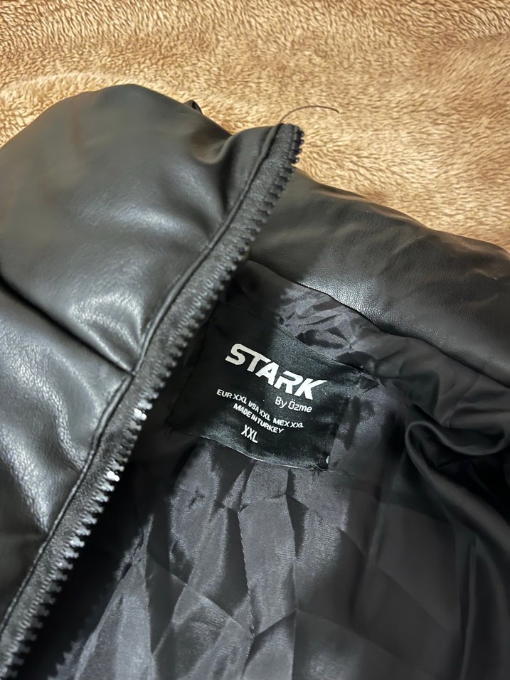 Erkek suni deri mont - Görsel 3