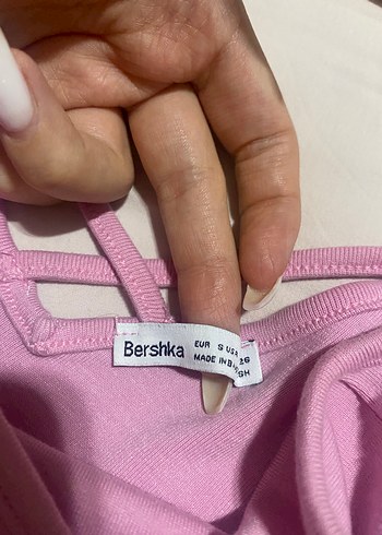 s Beden Pembe Mini İnce Askılı Elbise