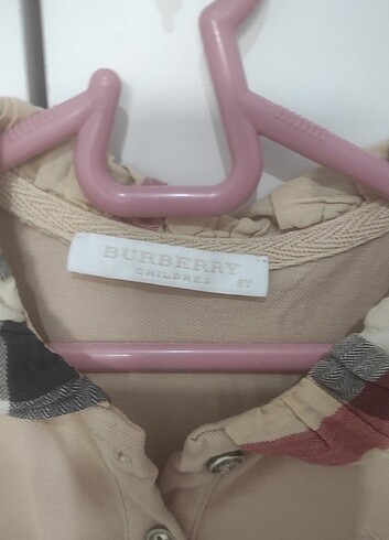 5 Yaş Beden camel Renk Burberry Elbise