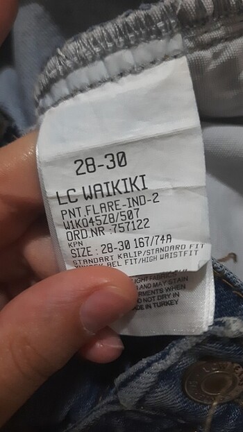 29 Beden mavi Renk LCW İspanyol paça pantolon