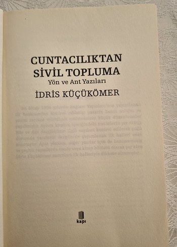 İdris Küçükömer - Cuntacılıktan Sivil Topluma - Görsel 3
