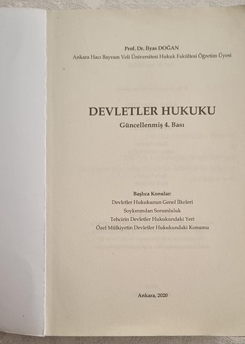 Devletler Hukuku - Prof. Dr. İlyas Doğan - Görsel 3