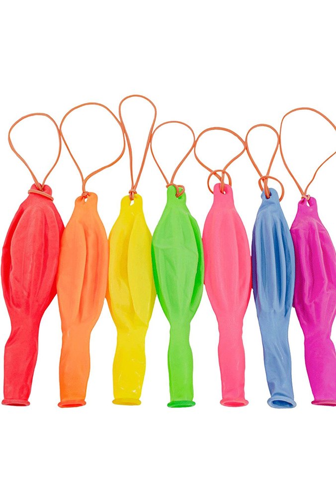 100 Adet Renkli Punch Parti Balonları - Görsel 2