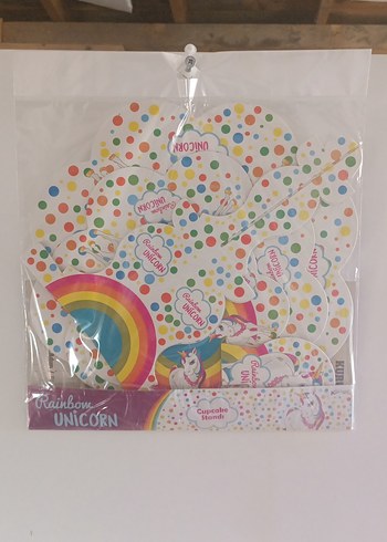 Renkli Unicorn Temalı Cupcake Standı - Görsel 2