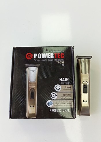 Powertec TR-558 Profesyonel Saç Sakal Traş Makinesi