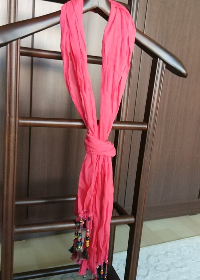 Boncuk oyalı şal  - Görsel 3