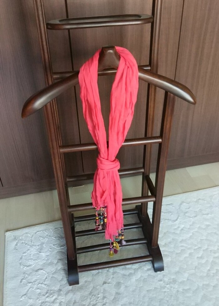 Boncuk oyalı şal  - Görsel 4