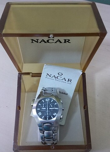 Nacar marka sıfırdan farksız erkek saat