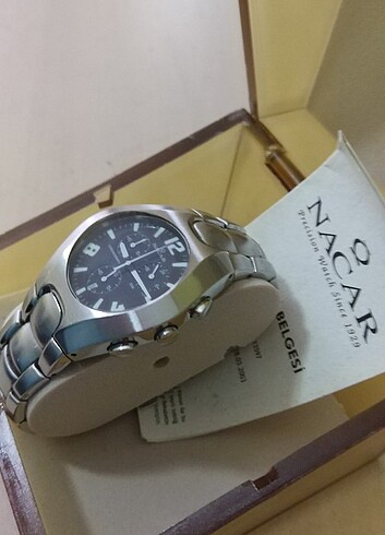 Nacar marka sıfırdan farksız erkek saat - Görsel 4