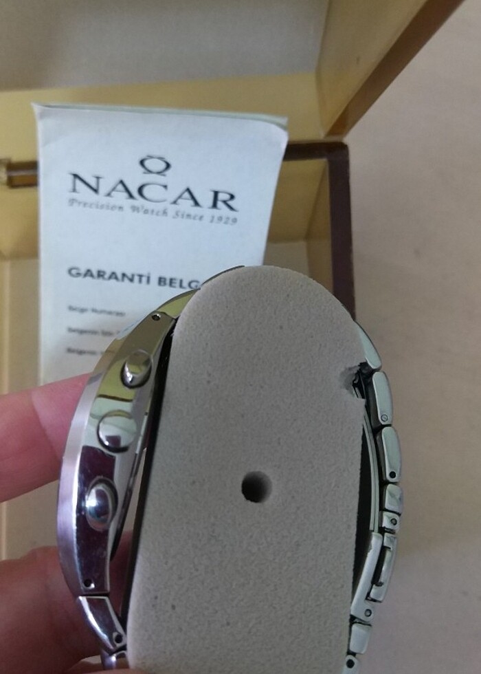 Nacar marka sıfırdan farksız erkek saat - Görsel 2