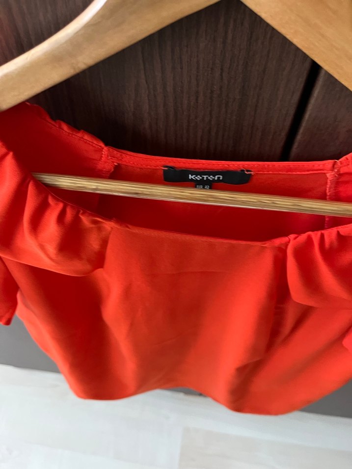 Narçiçeği  Fırfırlı Kadın Bluz - Görsel 5