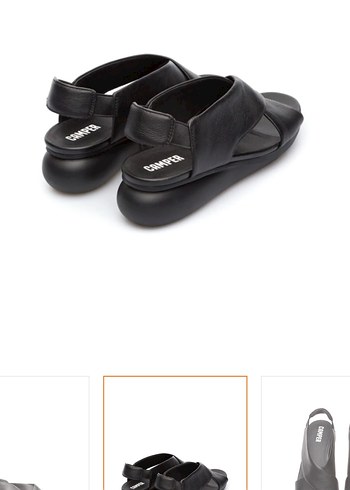 Camper balloon model Siyah Kadın Dolgu Topuklu Sandalet38 numara - Görsel 10