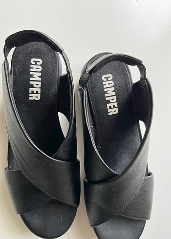 Camper balloon model Siyah Kadın Dolgu Topuklu Sandalet38 numara - Görsel 2